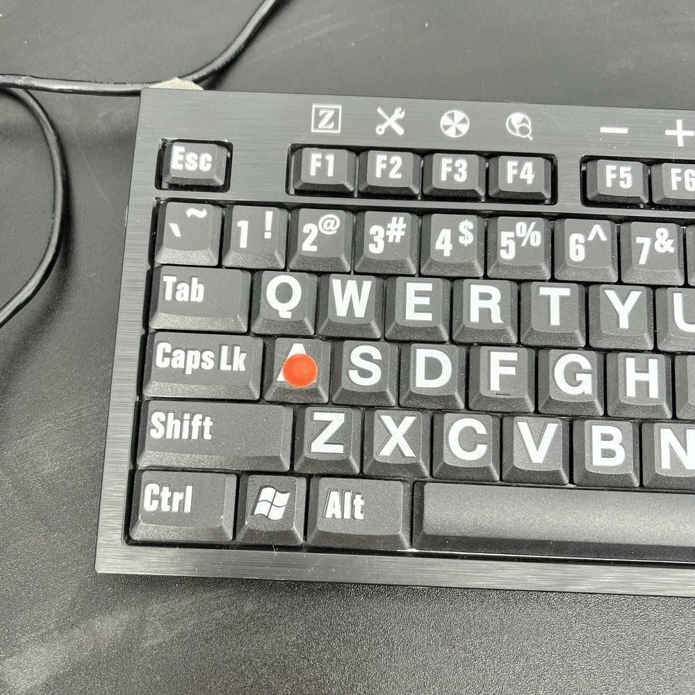 Logickeyboard ZoomText LXH JME7596H Wired Keyboard NEW Without Box